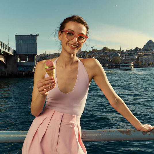 Mysia Coral Blue-Light Glasses