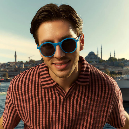 Reunik Caria Sky Blue Sunglasses